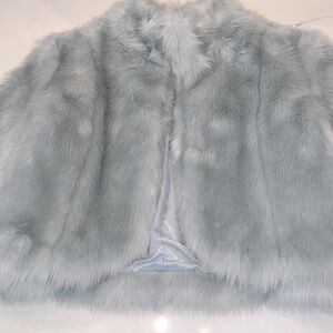 Ideology Icy Blue Faux Fur Jacket. Absolutely stunning shades of blues. Lg